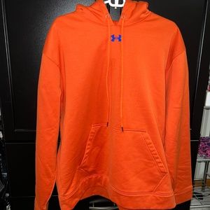 MENS XL, Under Armour Orange Sweatshirt, Loose